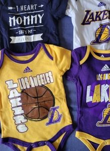 Bundle of Baby Childrens Unisex 0-3 Month 9 OnesiesAnd 2 Pairs of Pants Clothes